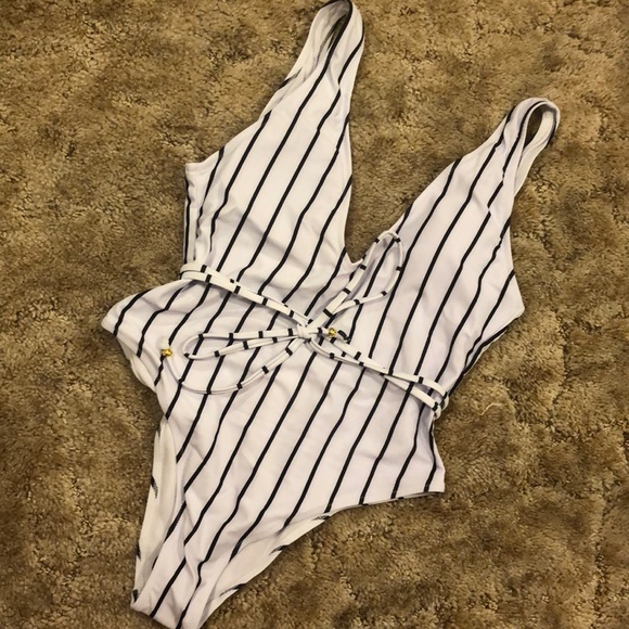Other - One piece striped swimsuit